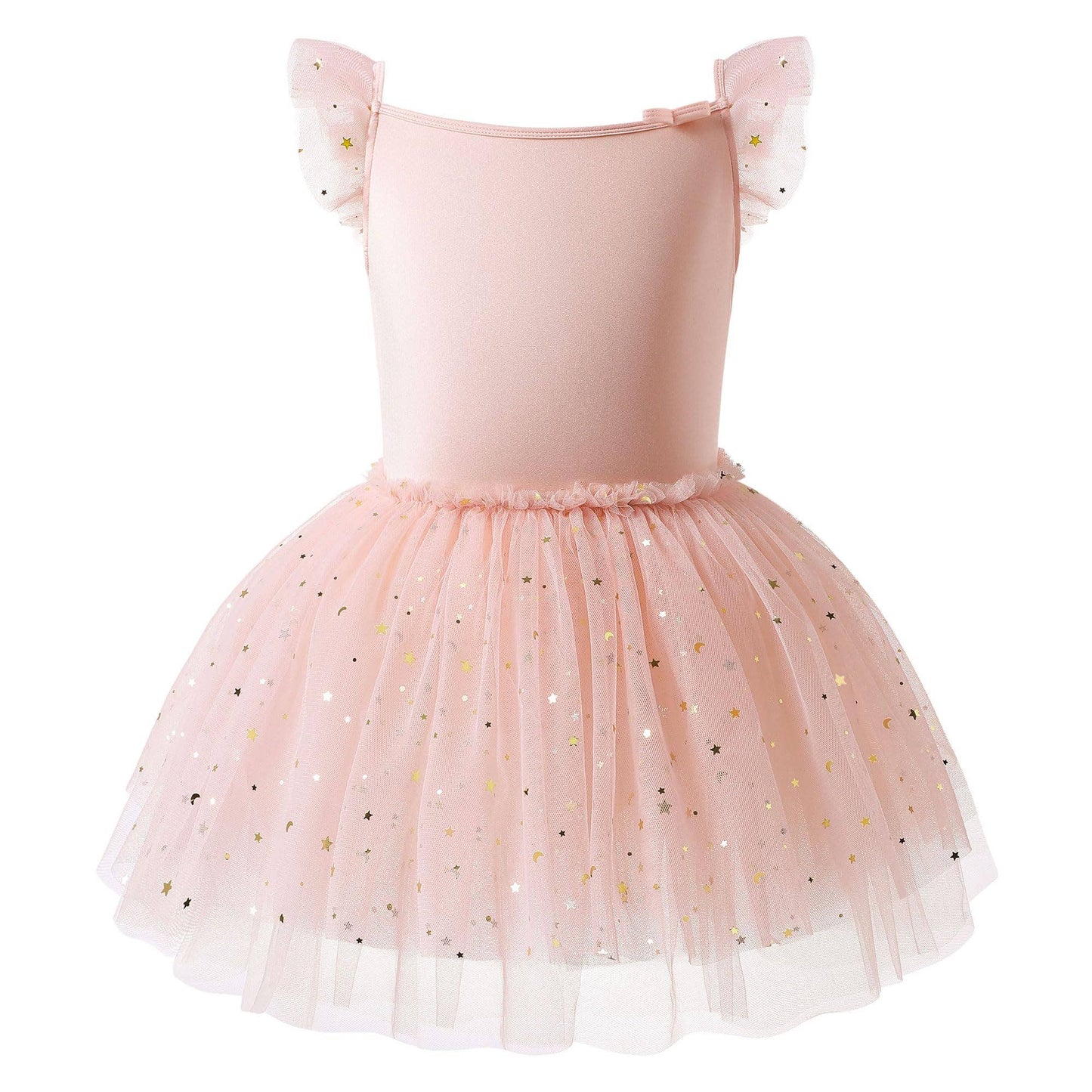 Ballet Leotards Flutter Sleeve Dance Dress for Girls
