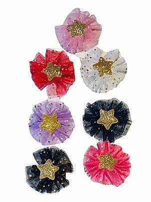 Gold Tulle Star Clip