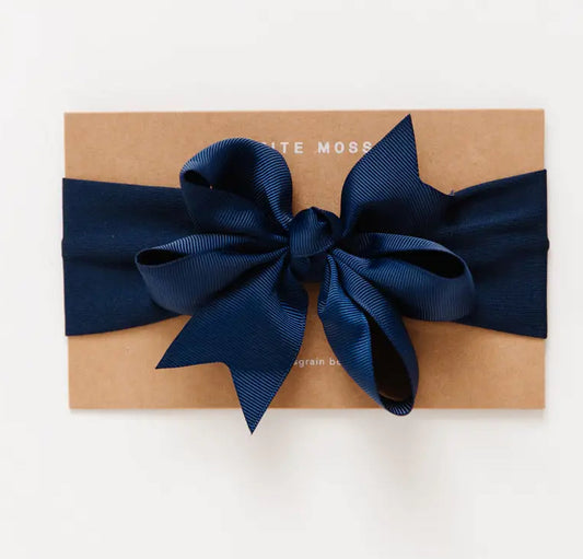 Petite Moss • Grosgrain Bow Headband