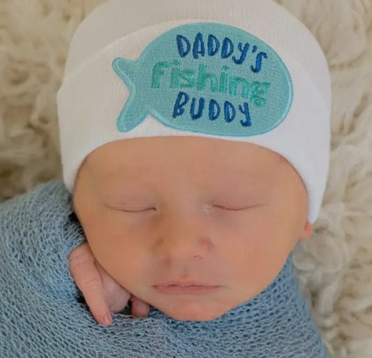 Daddy'S Fishing Buddy Boy or Girl
Fishing Hat Newborn Hat